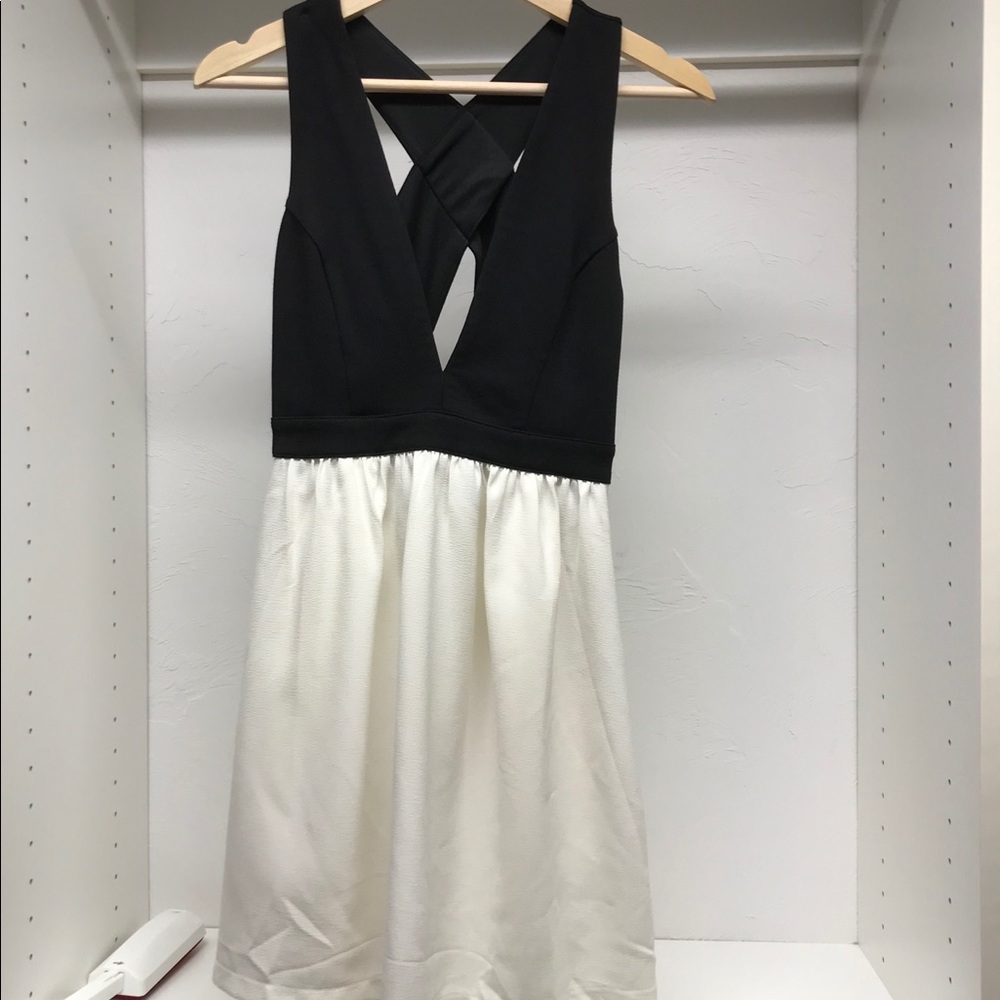 Sparkle & Fade black/white dress
